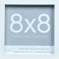 thumbnail image 3 of 8” x 8” White Shadow Box Picture Frame by Studio Décor - Memory Box Display Case for Keepsakes - Mementos - and Memorabilia - MDF - 3-Pack, 3 of 4