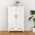 thumbnail image 1 of vidaXL Highboard White 70x31x115 cm Engineered Wood, 1 of 5