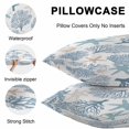 thumbnail image 5 of Light Blue Coral Coastal Throw Pillow Covers 16x16 Inch Set of 2, Summer Beach Starfish Shell Waterproof Outdoor Pillow Covers, Decorative Cushion Pillowcases for Couch, Sofa, Bed, Garden, Patio, 5 of 9