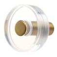 thumbnail image 4 of 1-1/2 in. Round Modern Clear Acrylic Cabinet Knobs, Satin Gold, Pack of 25, 4 of 4