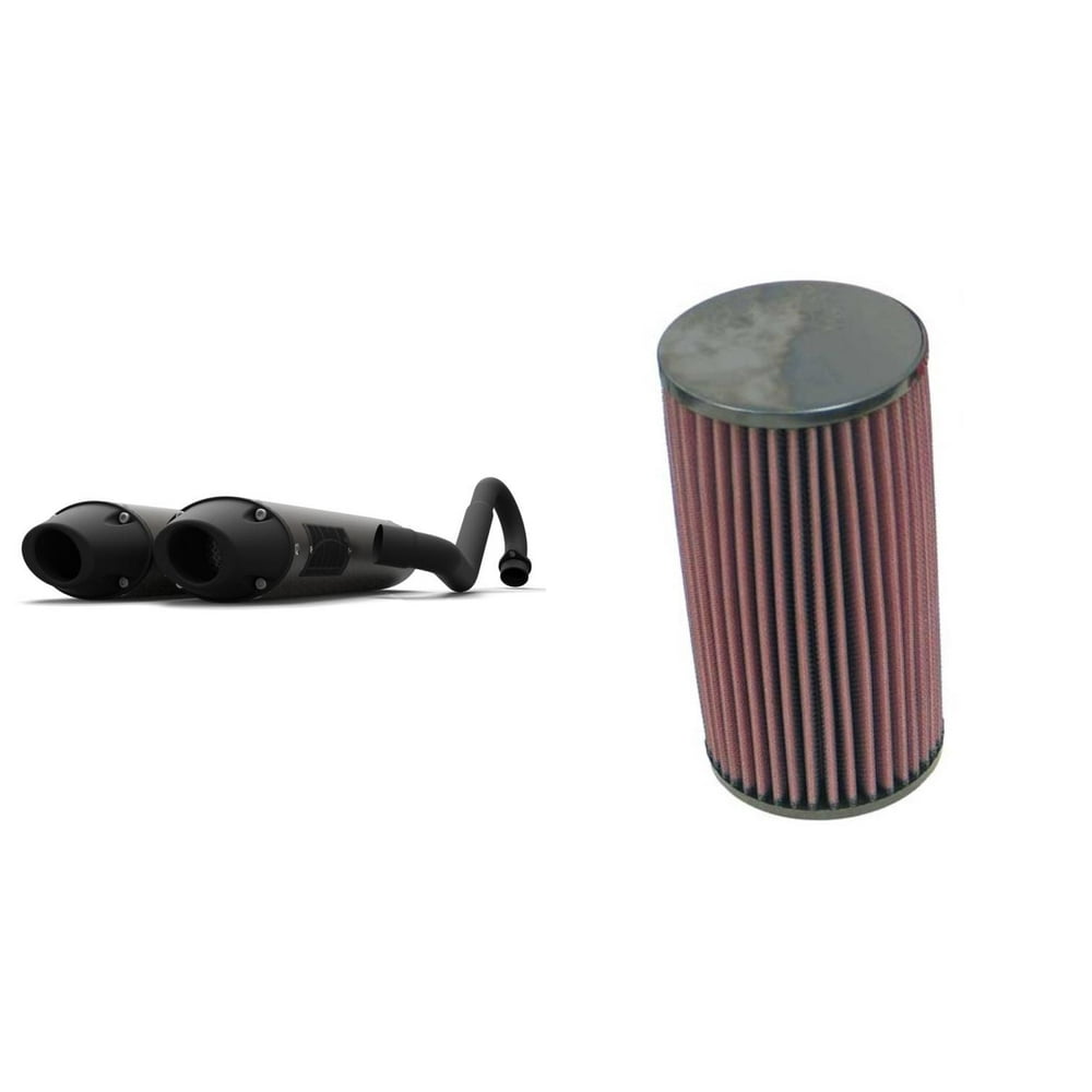 K&N Air Filter & HMF Blackout PerformanceSeries Dual Full System
