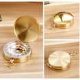 thumbnail image 4 of Pocket Watch Compass Waterproof Portable Pocket Compass with Luminous Compass Navigation Tool for Camping, Hiking and Other Outdoor Activities, Copper, 4 of 5