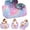 Rainbow, variant on 3-in-1 Kids Couch, Toddler Chair Comfy 1-3 Years Old, Kids Fold Out Couch with Blanket, Convertible Sofa to Lounger for Girls and Boys Reading, Playing, Napping - Blue