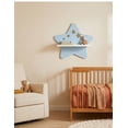 thumbnail image 2 of Repisa Infantil Estrella Pared Mdf Decorativa Habitación Niña Niño Azul/dorad, 2 of 4
