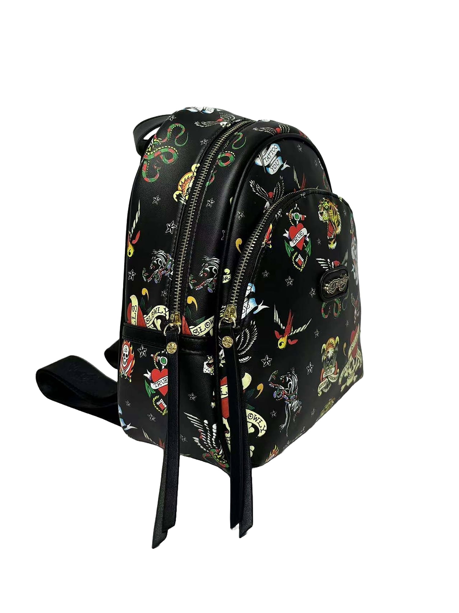 Ed Hardy Women's Cara Tattoo Print Backpack, Multicolor