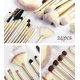 thumbnail image 4 of Brocha de maquillaje profesional, brocha de maquillaje, 24 brochas de maquillaje más paquete. Brocha para sombra de ojos, brocha para maquillaje de cejas ER, 4 of 5