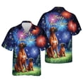 thumbnail image 3 of Happy New Year Rhodesian Ridgeback Family Cheer Winter Midnight Firework Hawaiian Shirt Breathable Summer Unisex Merch Ridgebacks Dog Lover Gifts - 02025, 3 of 6