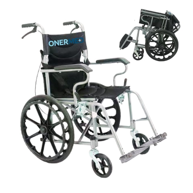 Silla De Ruedas Ayuda Onermed Plegable Compacta Llanta Todo Terreno