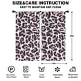 thumbnail image 2 of Blackout Kids Curtains,Pink and Black Of Leopard Print Childrens Insulated Curtains Set Of 2,Bedroom Essentials,Toddler Room Decor 42"x84", 2 of 5