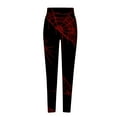 thumbnail image 5 of DTBPRQ Women's Halloween Leggings Bat Pumpkin Skull Halloween Costume Legging Stretch Funny Running Pants Tights, 5 of 5