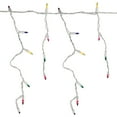 thumbnail image 2 of Northlight Mini Incandescent Icicle Christmas Lights - Multi-color - 8.75' White Wire - 150ct, 2 of 3