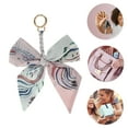 thumbnail image 3 of Unique Bargains 1 Pc Trendy Long Scarf Ribbon Bow Handbag Charm Decorative Keychain Pink, 3 of 5