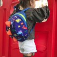 thumbnail image 3 of Kids Safety Harness Leash Anti Lost Cartoon Dinosaur Backpack Strap Bag For Walking Toddler, 3 of 5