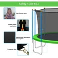 thumbnail image 5 of CITYLE 16 FT 1500 LBS Trampoline for Adults and 10 Kids, No Gap Design Heavy Duty Trampoline with Basketball Hoop, Outdoor Tramplines with Enclosure Net, 4 Wind Stakes, 5 of 8