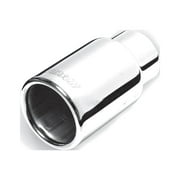 Stainless Rolled Edge Straight Exhaust Tip