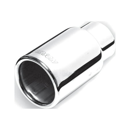 Stainless Rolled Edge Straight Exhaust Tip