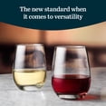 thumbnail image 2 of Libbey Stemless Glasses, Clear, 15.25-ounce, Set of 12, 2 of 6