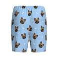thumbnail image 5 of Naloa french Bulldog Face Men's Short Pajama Pants, Lounge Comfort Shorts with Elasticized Waistband and Side Pockets - 3X-Large, 5 of 9