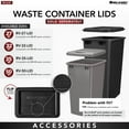 thumbnail image 3 of Rev-A-Shelf Single Pullout Trash Can for Full Height Cabinet, 50 Qt, 4WCTM-1550DM-1, 3 of 9