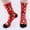 #005 Red, variant on Personalised Socks with Photo, Personalised Photo Gifts for Family, Boyfriend and Girlfriend - Gift Idea for Birthday, Valentine's Day, Christmas (Red,One Size)