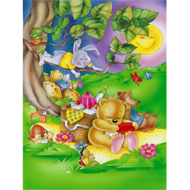 Drapeau d'Animaux de Pique-Nique Taille Jardin
