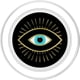 thumbnail image 2 of PopSockets PopGrip para MagSafe Evil Eye, amarillo y negro, 2 of 5