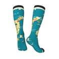 thumbnail image 4 of Balery World Map With Landmarks Fun Novelty Socks Men'S Women'S Crew Socks Funny Crazy Novelty Socks Quirky And Cool Socks, 4 of 9