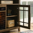 thumbnail image 6 of DEALTOPS TV Stand with 23'' Fireplace, TV Console Table with Ample Storage for TVs Up to 65'', Rustic Brown, 6 of 8