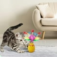 thumbnail image 7 of Easter Cat Toy, Wobble-Free Easter Teaser with Bell for Cats, Multicolor Plastic Interactive Play Toy, Sturdy & Pet-Safe Easter Decoration for Indoor Fun, 6x6x20 cm Cat Teaser Wand, 7 of 7