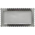 thumbnail image 6 of Crown Display Plastic Plates Floral Design, Clear Disposable Trays With Silver Edged Flower (8 in. x 15 in.) - 6 Ct., 6 of 8