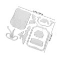 thumbnail image 2 of unbranded De Acero Carbono Para Manualidades DIY Uso En Álbumes Y Tarjetas Color Plateado, 2 of 8