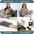 thumbnail image 5 of TCVOR Extra Large Heating Pad for Deep Heat and Comfort, 17" x 33" Super Soft Flannel Electric Heating Pad with 10 Heat Settings, 4 Timer Auto Shut Off, Machine Washable, 5 of 10