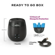 Thermacell Rechargeable Mosquito Repeller E-Series E55 with 12-Hour Repellent Refill