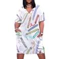thumbnail image 1 of Vestido holgado de verano para mujer vestido elegante con Bolsillos y lápices de colores promoción, 1 of 6