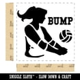 thumbnail image 2 of Volleyball Woman Bump Sports Move Square Rubber Stamp Stamping Scrapbooking Crafting - Small 1.25in, 2 of 7