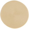 thumbnail image 1 of Round Woven Outdoor Placemat - Cream, 15", 1 of 1