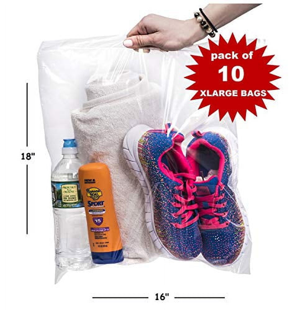 Large Ziplock Bags For Storage 12-Pack 5-Gallon Zipper Storage