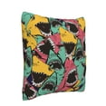 thumbnail image 2 of Bingfone Angry Shark Pattern Linen Throw Pillow Covers Cushion Case Pocket Button Vintage Farmhouse Pillowcase for Sofa Couch Bed 16"x16", 2 of 9