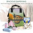 thumbnail image 5 of Xecao A monarch butterfly Print Large Capacity Nappy Bag Is a Multi-Functional Waterproof Travel Backpack, Perfect as a Nursing Bag or Mummy Backpack for Women, 5 of 6
