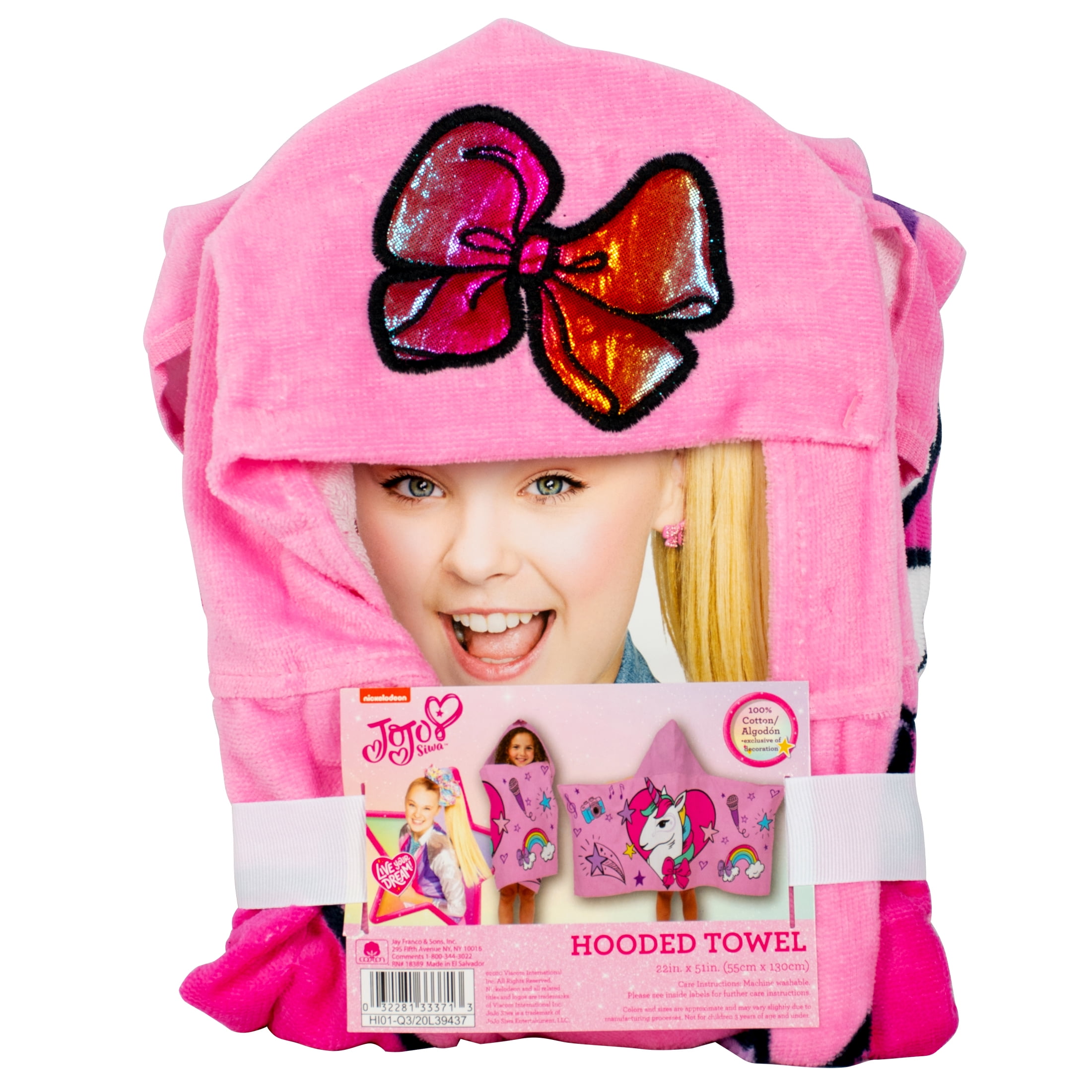 Jojo siwa cheap hooded towel