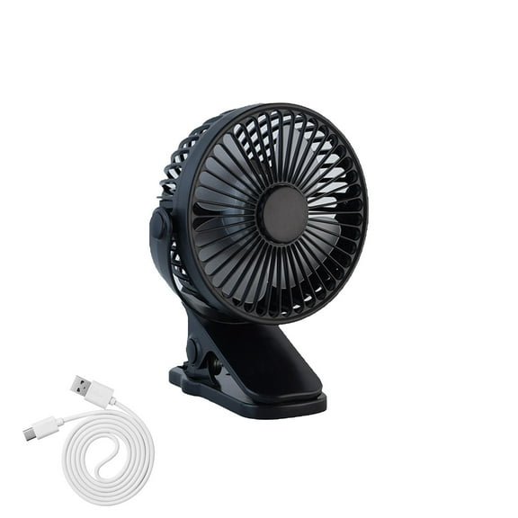 IMossad 4-inch Portable Desktop Clip Fan with High Wind and Silent Rotation, Foldable Small Stroller Outdoor Student Fan with Clip for Clamping or Vertical Use