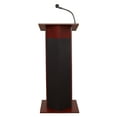 thumbnail image 2 of Oklahoma Sound 46" Power Plus Lectern with Wireless Handheld Mic in Mahogany, 2 of 7