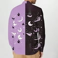 thumbnail image 5 of Awdenio Mens Shirts Long Sleeve Cute Halloween Shirts Print Casual Vintage Classic Golf Shirt, 5 of 7