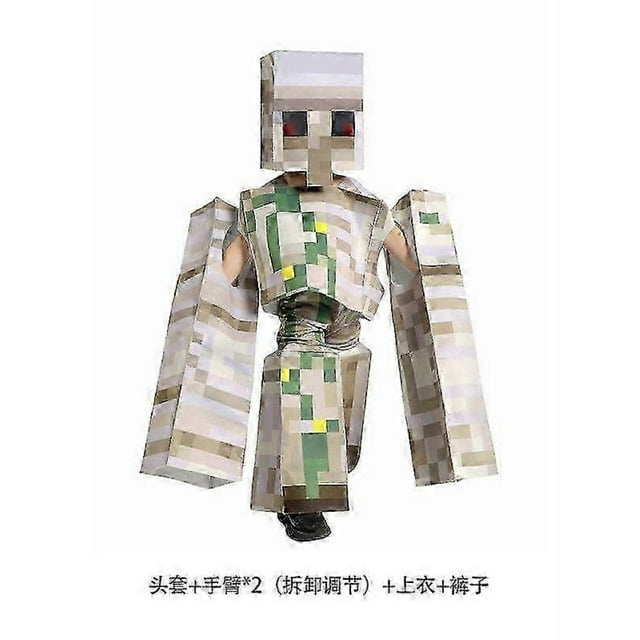 Halloween Minecraft Cosplay Costume Jumpsuit Halloween Fancy Dress Party Costume