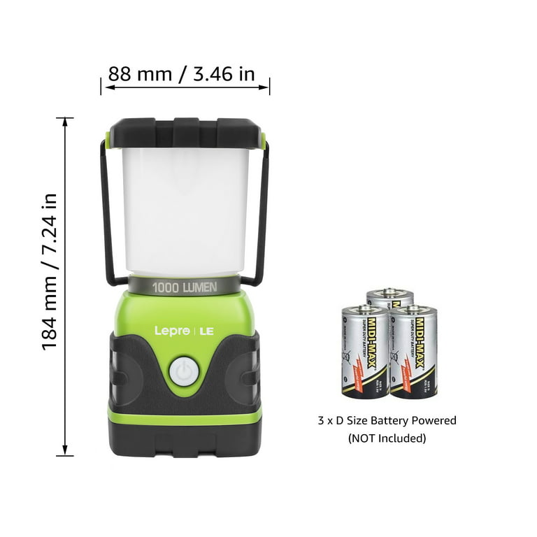 Lepro LED Camping Lantern, 1000LM Battery Powered Camping Tent