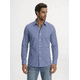 thumbnail image 1 of Equilibrio Camisa Casual Slim Fit Diseño Moderno Manga Larga azul marino M, 1 of 3