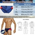 thumbnail image 5 of kpoplk Men's Sexy Color Matching Beach Swimwear Sport Shorts Swim Briefs Black,M, 5 of 5