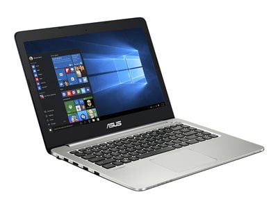 ASUS K401LB-WS71 - Intel Core i7 - 5500U / up to 3 GHz - Win 10 Home 64-bit - GF 940M - 8 GB RAM - 750 GB HDD - 14" 1920 x 1080 (Full HD) - Wi-Fi 5 - vertical hairline with metal, silver sand blasting on one-piece metal (top)