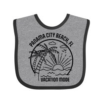 Inktastic Summer Vacation Mode Panama City Beach Florida Boys or Girls Baby Bib