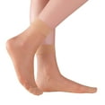 thumbnail image 3 of ELYFER Women's Ankle High Nylon Sheer Socks Silky Elastic Stockings - 10 Pairs in Gift Box, 3 of 14